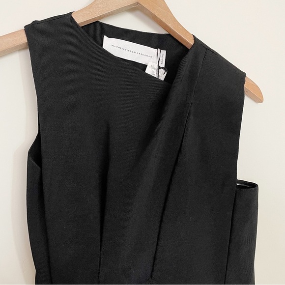 Victoria by Victoria Beckham Sleeveless Waist-Bow Mini Dress - Picture 4 of 16